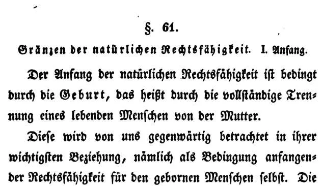 Allod Bewegung 17 Rechtsfaehigkeit Kind Savigny Bd 2 S385 1840 4 min