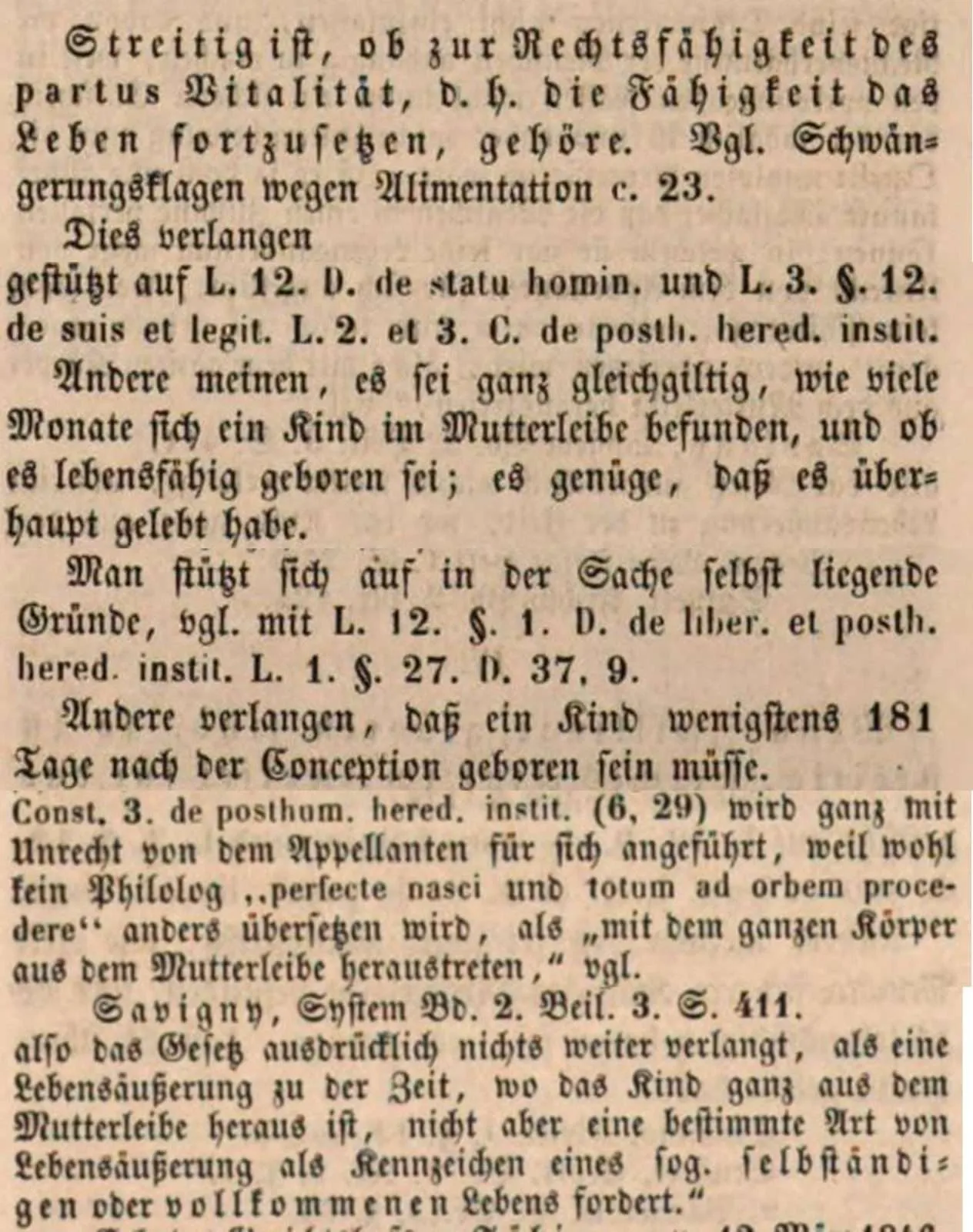 Allod Bewegung 31 Rechtsfaehigkeit Matthiae C. Controversen Lexikon des roemischen Rechts 1856 min