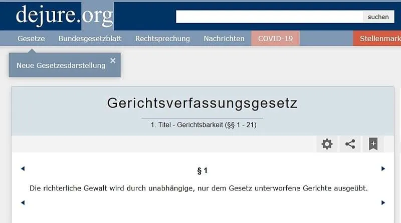 Nur ein weiteres Gericht 6 GVG 1