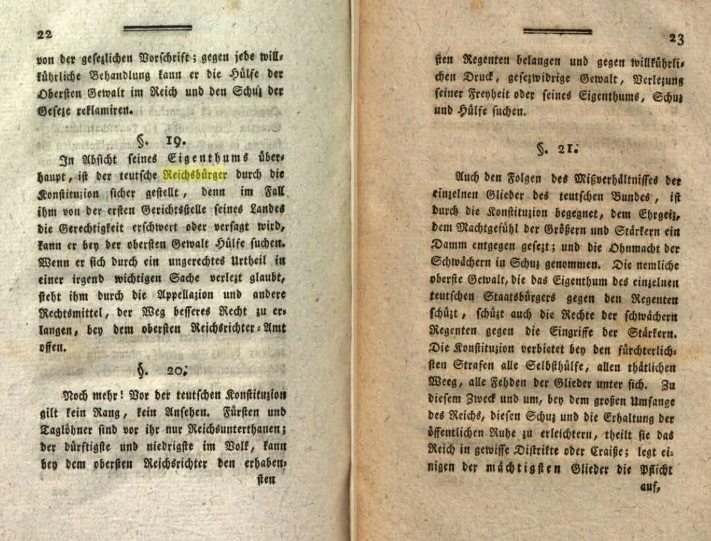 Reichsbürger 14 Reichtsbuerger Weber Erdmann Teutsche Konstitution 1797 3 min