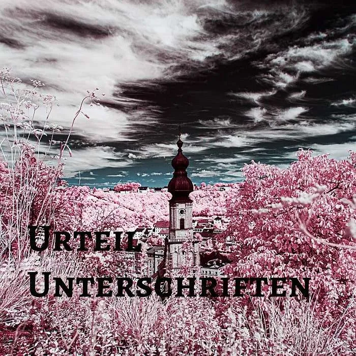 Urteil Unterschrift