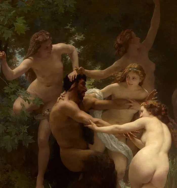 nymphs et satyr bouguereau kininigen min