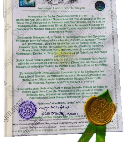 Bekanntgabe Akzeptanz 10 Gesetze - 21.06.23 Kininigen