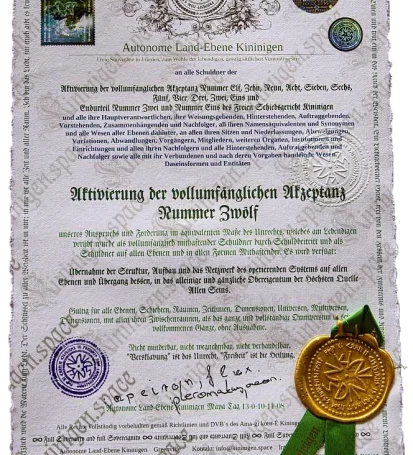 Bekanntgabe Akzeptanz 12