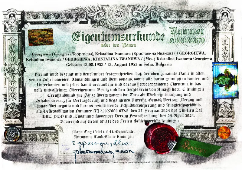 Namenseigentum Kininigen