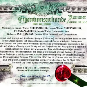 Namenseigentum BRD Steinmeier