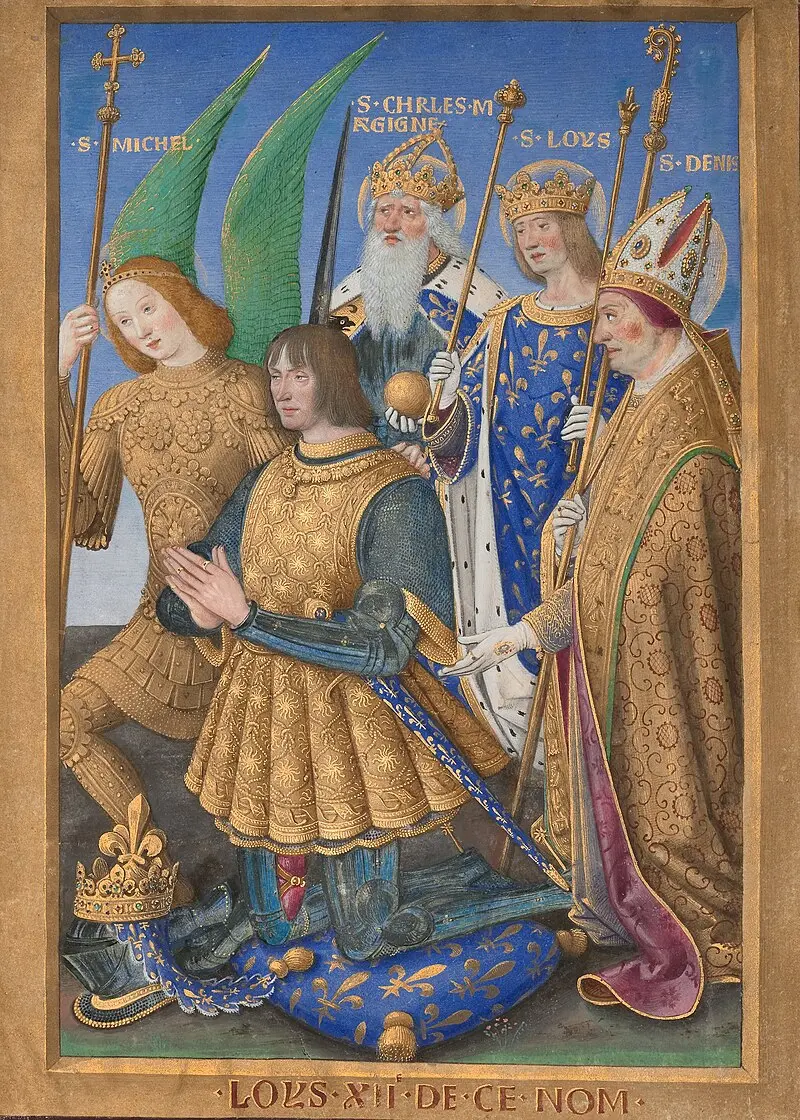Jean Bourdichon French Louis XII of France Kneeling in Prayer